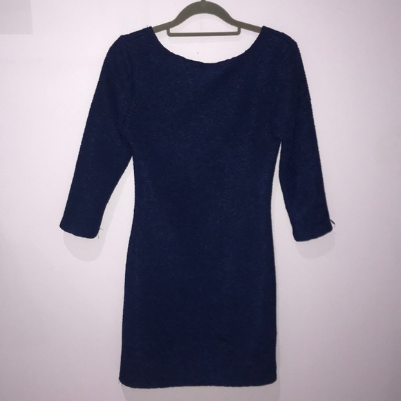Navy Blue Bodycon Dress - Picture 2 of 3